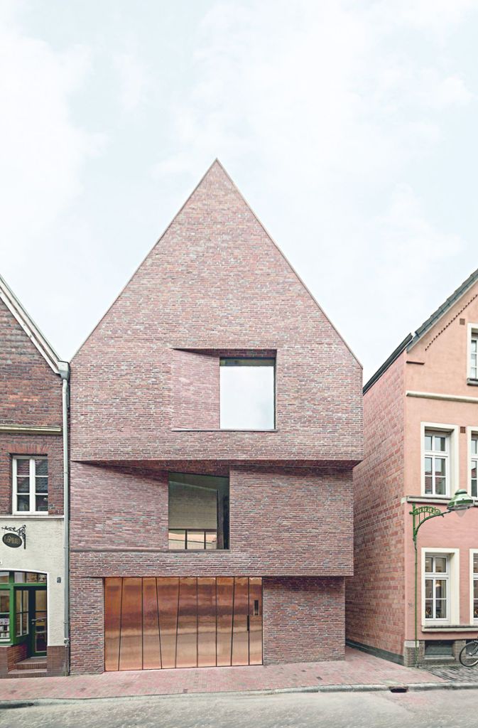 Der erste Preis ging an dieses Backsteinhaus von Hehnpohl Architektur, das sich hervorragend in die Altstadt von Münster einfügt.