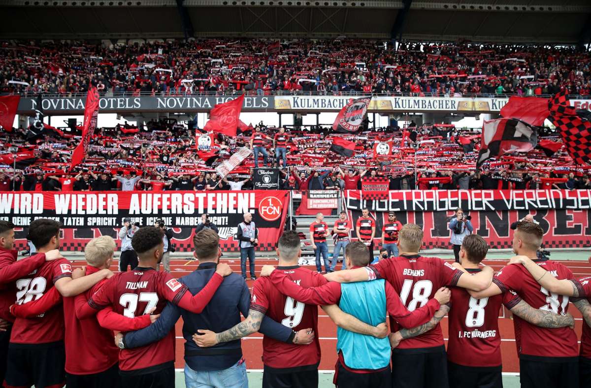 Auch auf Position 16 und ebenfalls mit 21 Prozent steht der 1. FC Nürnberg.