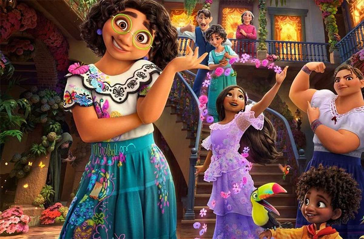 3. „Encanto“: Das kolumbianische Märchen über eine magische Familie, bislang nur auf Disney+, läuft am 8. Mai um 20.15 Uhr Open Air erstmals auf großer Leinwand.
