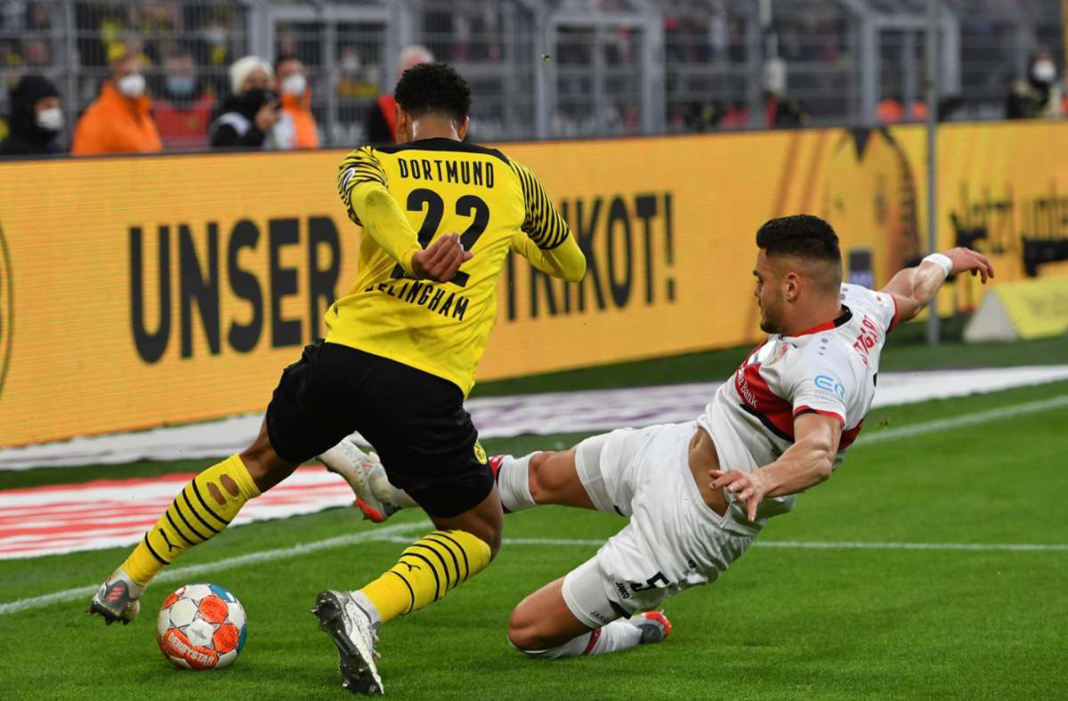 Voller Körpereinsatz bei Konstantinos Mavropanos: Der VfB Stuttgart musste zuletzt auf ihn verzichten