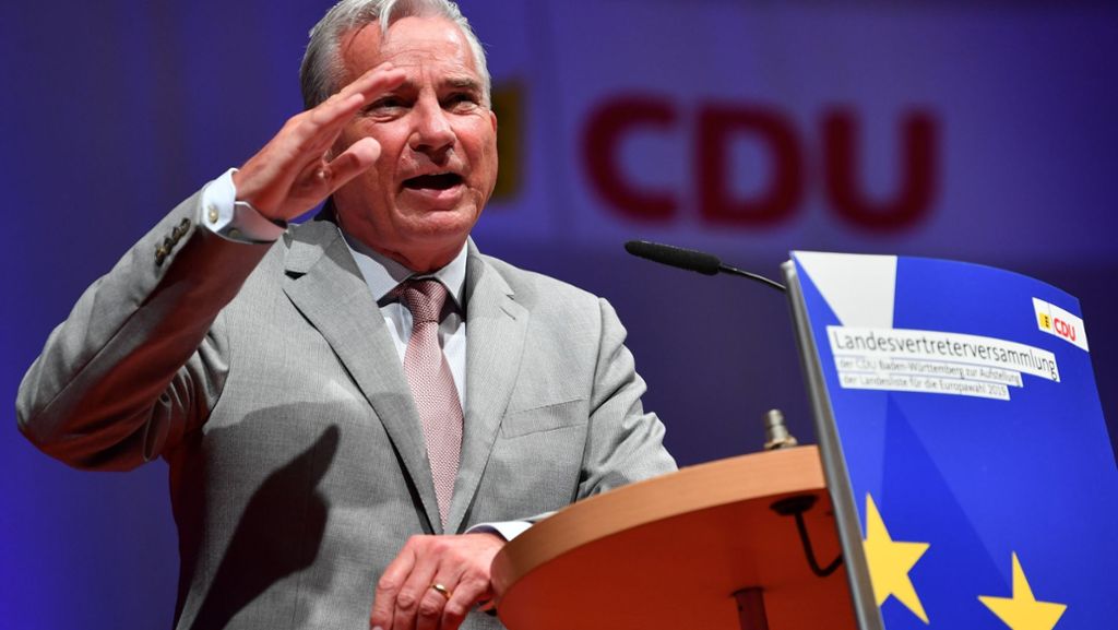 CDU-Parteitag in Wiesloch: Thomas Strobl wagt sich aus der Deckung