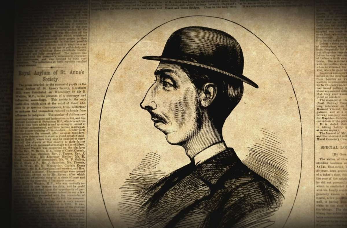 Als 1881 ein Mörder gesucht wird, gibt die Polizei erstmals ein Phantombild an die Zeitungen. Die Methode bringt Erfolg.