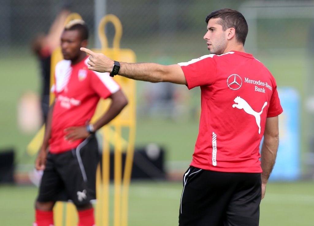 VfB Stuttgart Trainingslager St. Gallen Training 20.7, Geoffroy Serey Dié (links), Emiliano Insua