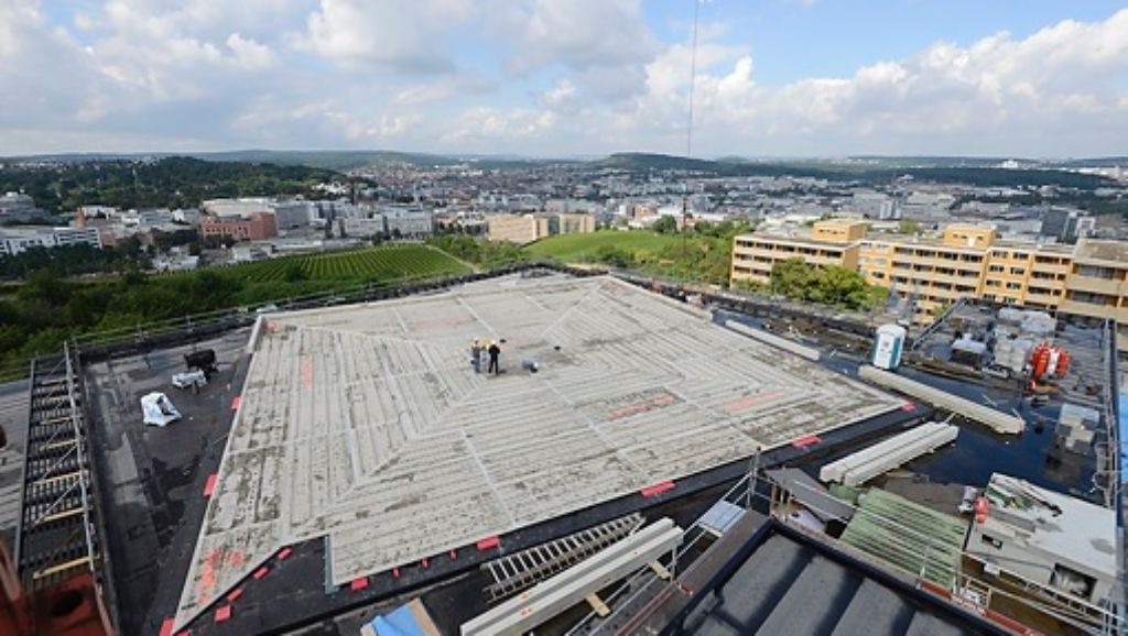 Stuttgarts Baustellen: Der Neubau am Robert-Bosch-Krankenhaus im August
