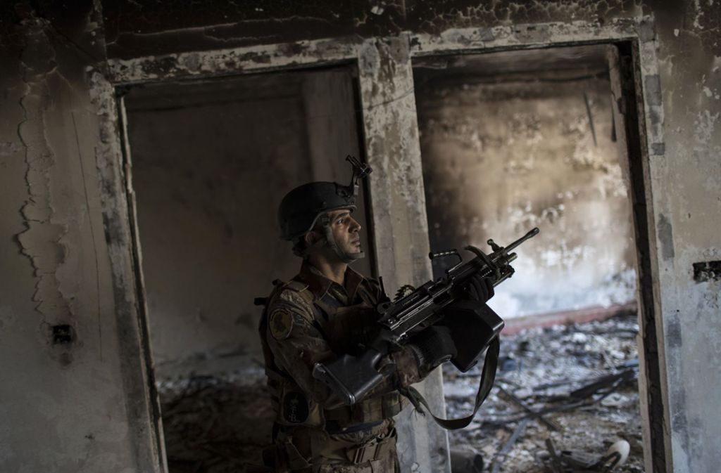 Irakischer Soldat in Mossul: „Der Anstieg des Terrorismusrisikos um das 2,8-fache seit 2008“, so Jung, „zeigt die Internationalisierung der Konflikte.“