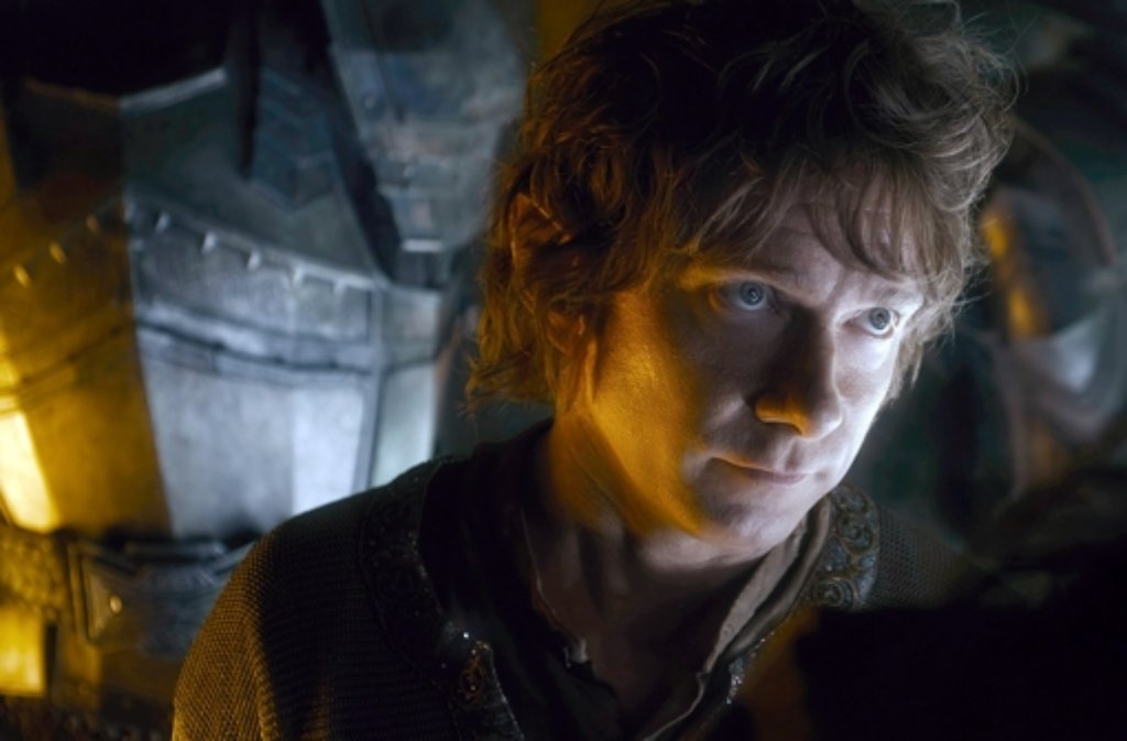 Das Warten hat eine Ende: Martin Freeman als Bilbo Beutlin in einer Szene des Films Der Hobbit: Die Schlacht der fünf Heere.  Foto: Warner Bros.