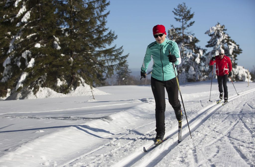 Das Wintersportangebot in Baiersbronn ist vielfältig: acht Lifte mit Flutlicht, fünf Rodelbahnen, 180 Kilometer Wanderwege, vier Sprungschanzen, Schneeschuh-Trails und eine Eislaufhalle warten auf alle Besucher.