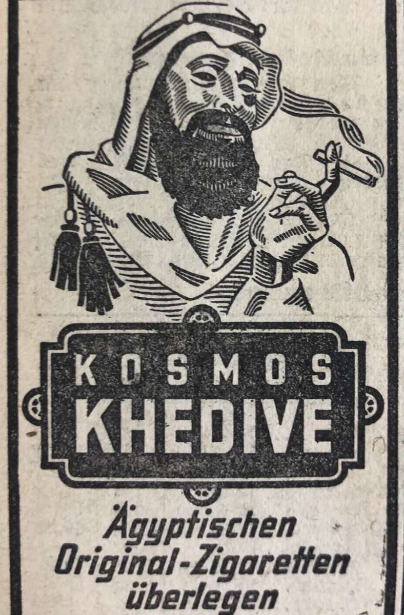 Die Dresdner Tabakfabrik Kosmos hat 1934 die erste Filterzigarette entwickelt – und 1942 die Marke Khedive im Programm.