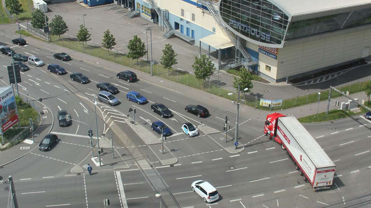 Straßensperrung in Stuttgart-Feuerbach: In der Borsigstraße werden neue Stromleitungen verlegt