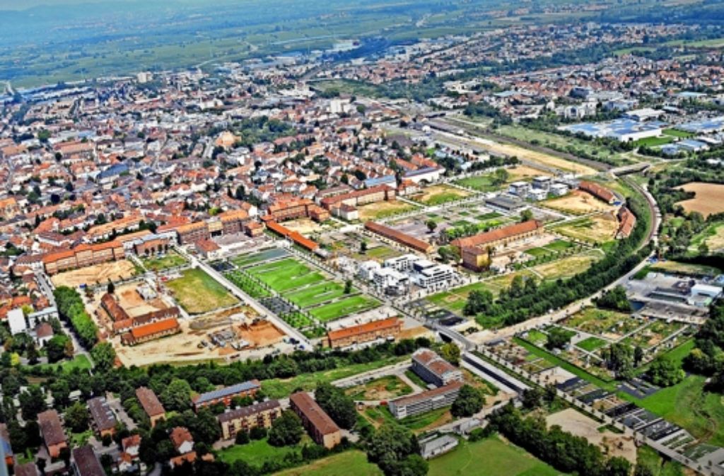 Das Gartenschau-Gelände bietet viel Platz  für  Landaus Stadtentwicklung. Foto: Ralf Mohra