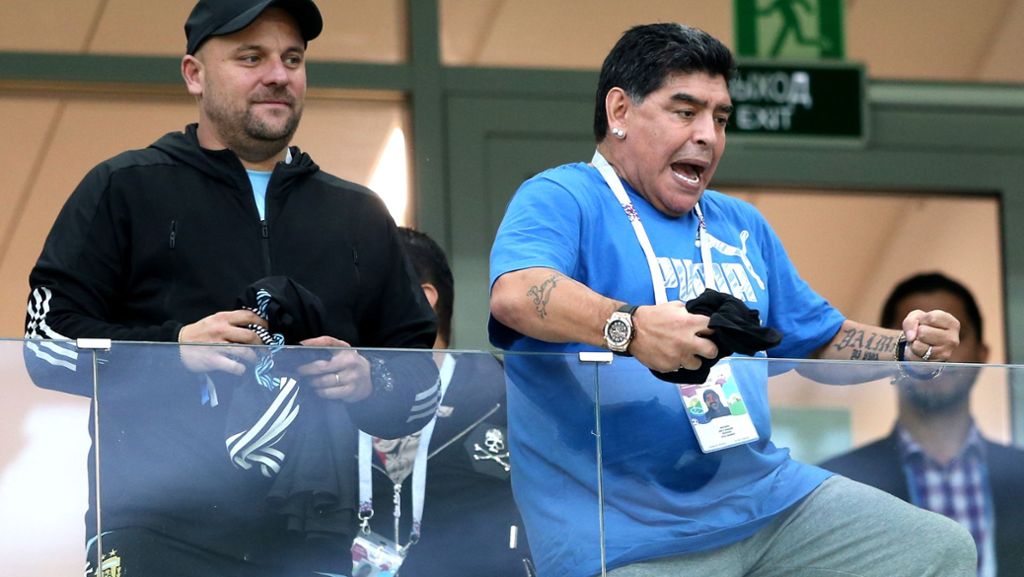 Fußball-WM 2018 in Russland: Argentinische Fans wüten, Diego Maradona weint