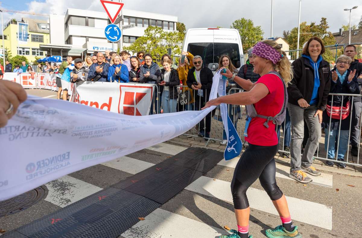 Kathrin Paetzold ist Gewinnerin des Ultralaufs über 50 Kilometer.