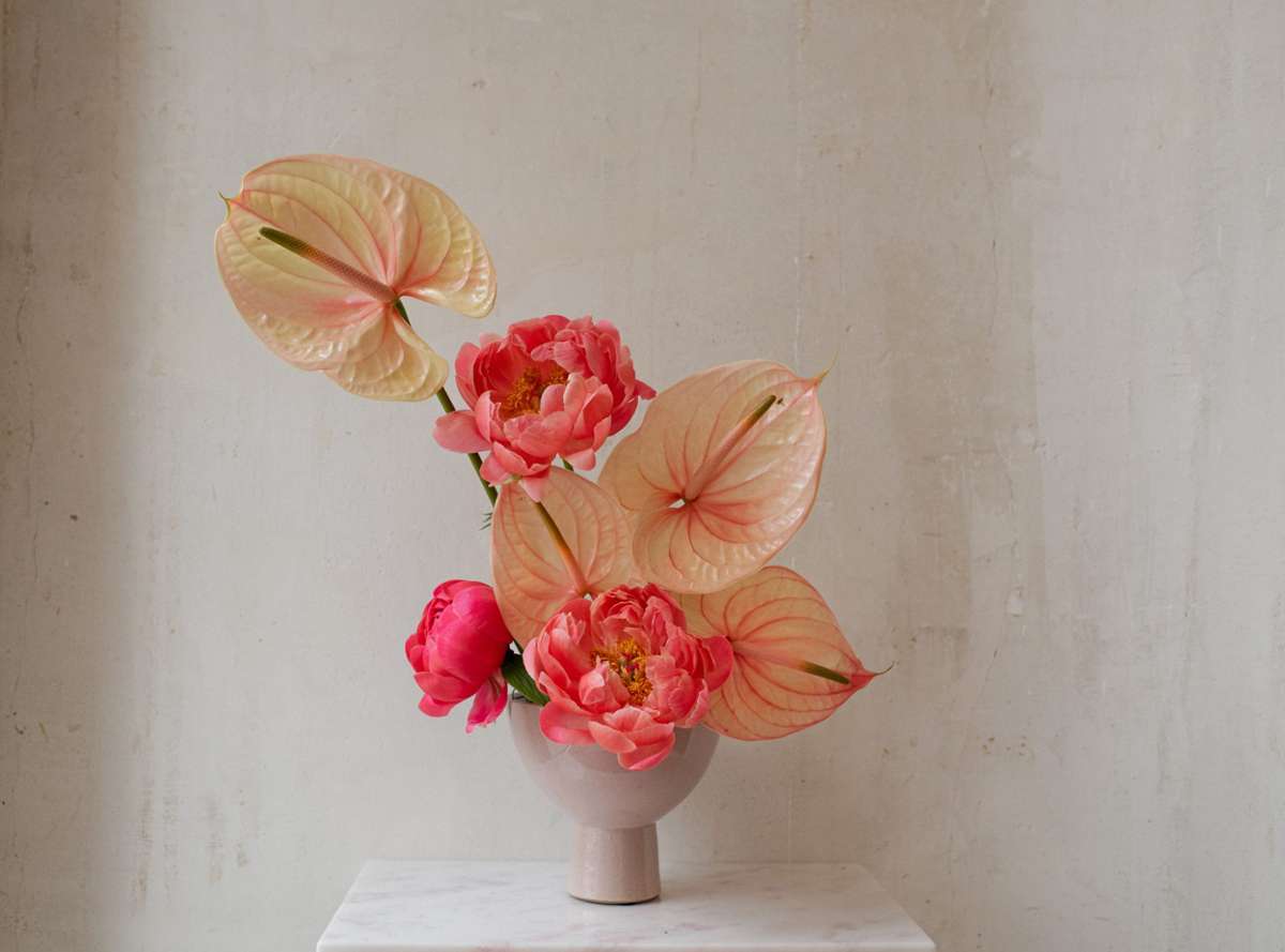 Ein blumiges Vasen-Arrangemant zum Muttertag von Studio de Pasquale. Foto: Studio de Pasquale