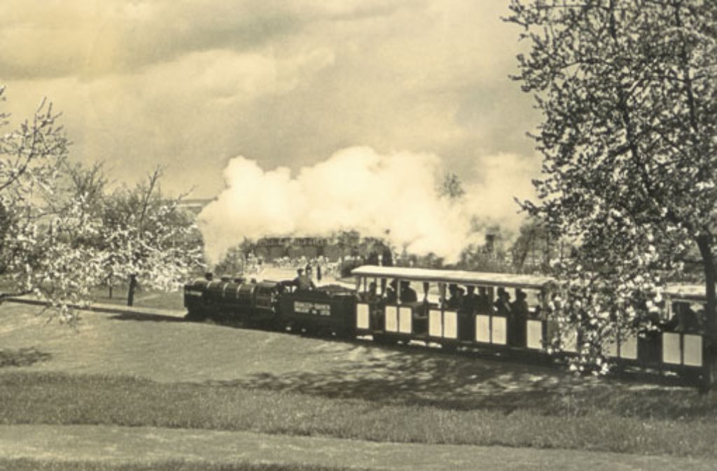 Die Killesbergbahn damals und heute: Klicken Sie sich durch weitere historische und aktuelle Aufnahmen des schwäbischen "Bähnles"!