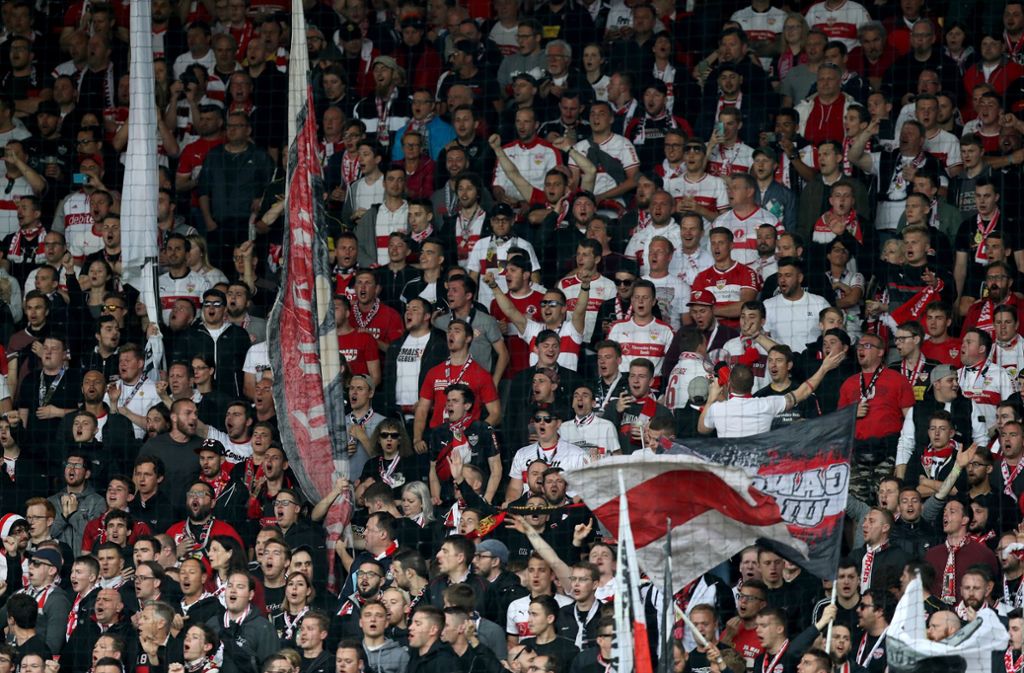 Zahlreiche VfB-Fans waren im Stadion.