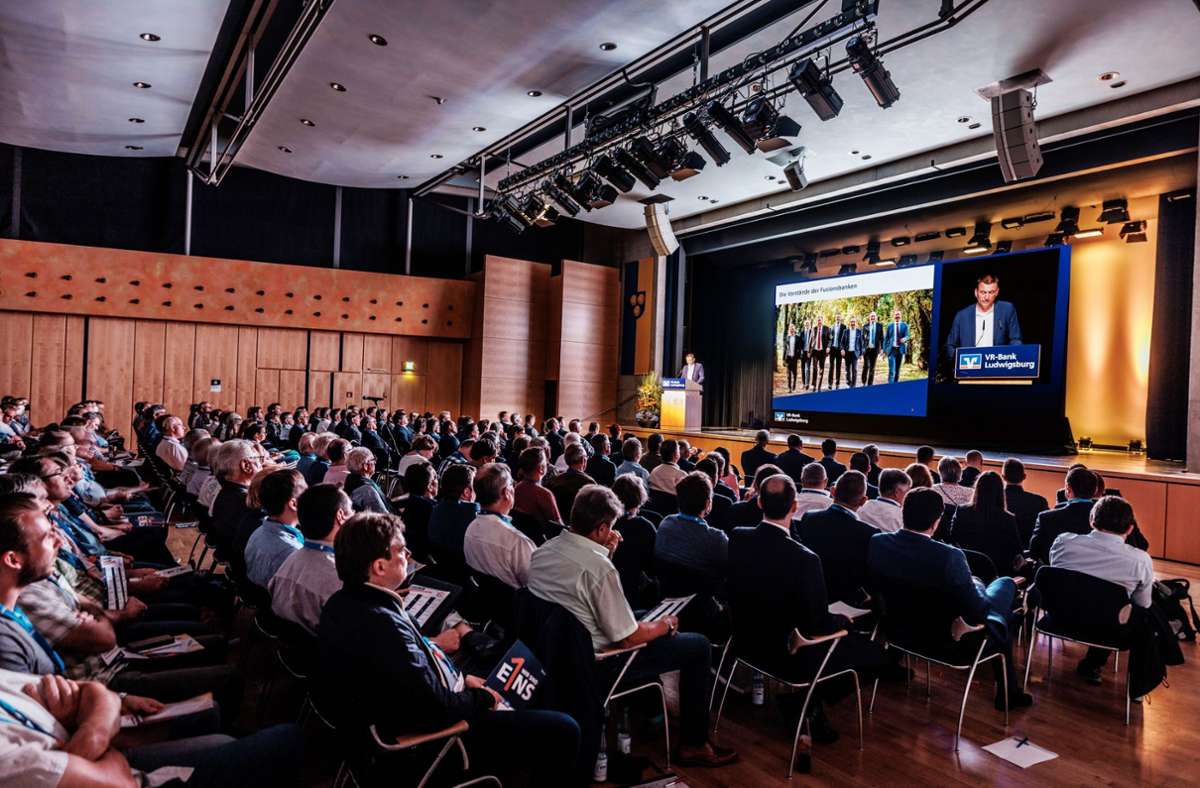 Bei der Versammlung von rund 290 Vertretern der neuen VR-Bank Ludwigsburg hat weitgehend Einigkeit geherrscht. Foto: VR-Bank