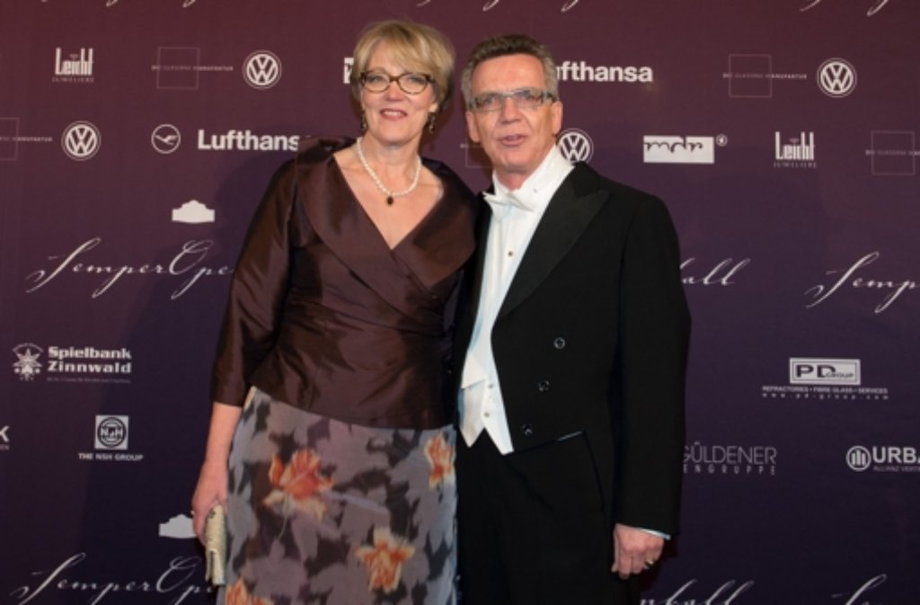 Innenminister Thomas de Maiziere (CDU) und seine Frau Martina