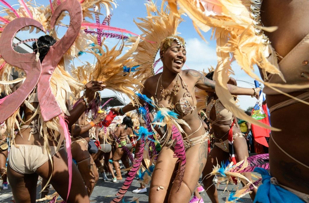 Bunte Kostüme und karibische Rhythmen sind fester Bestandteil der West Indian Day Parade.