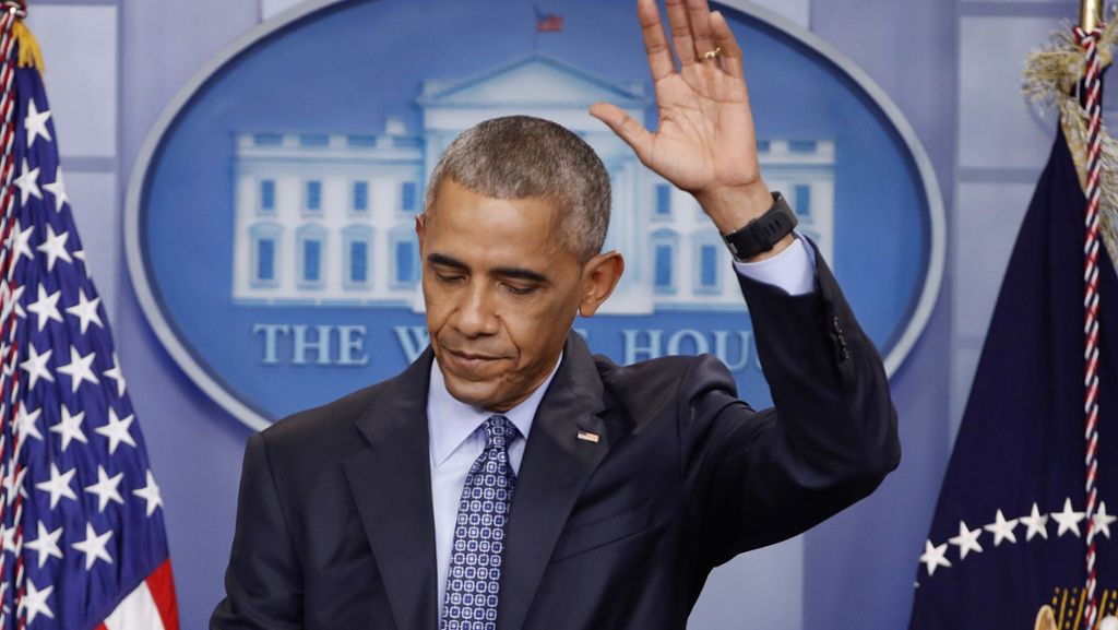 Letzte Pressekonferenz des US-Präsidenten: Barack Obama sagt sorgenvoll Adieu