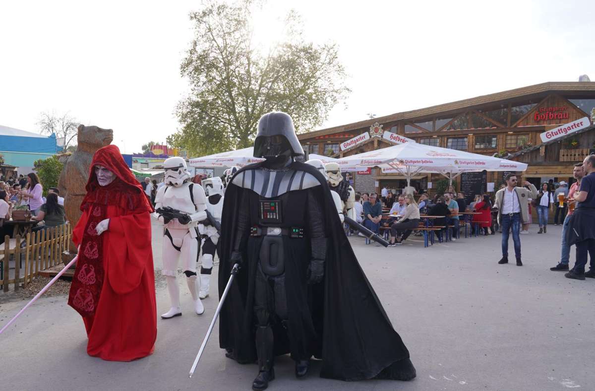 Impressionen vom „Star Wars-Day“ auf dem Stuttgarter Frühlingsfest.