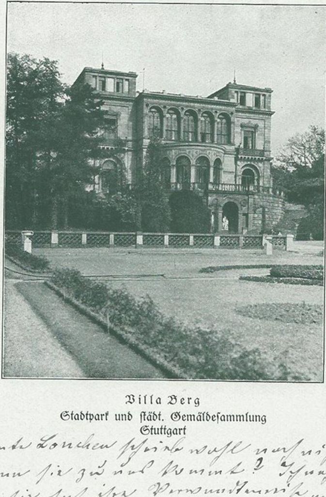 1928, als sich noch die städtischer Gemäldesammlung in der Villa Berg befand