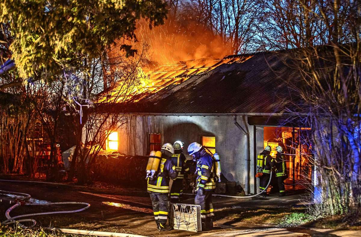 Beim Brand in Kirchberg entstanden rund 50000 Euro Schaden. Foto: 7aktuell.de/Adomat