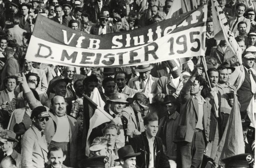 Deutscher Meister 1950: VfB-Fans feiern den ersten großen Titel.