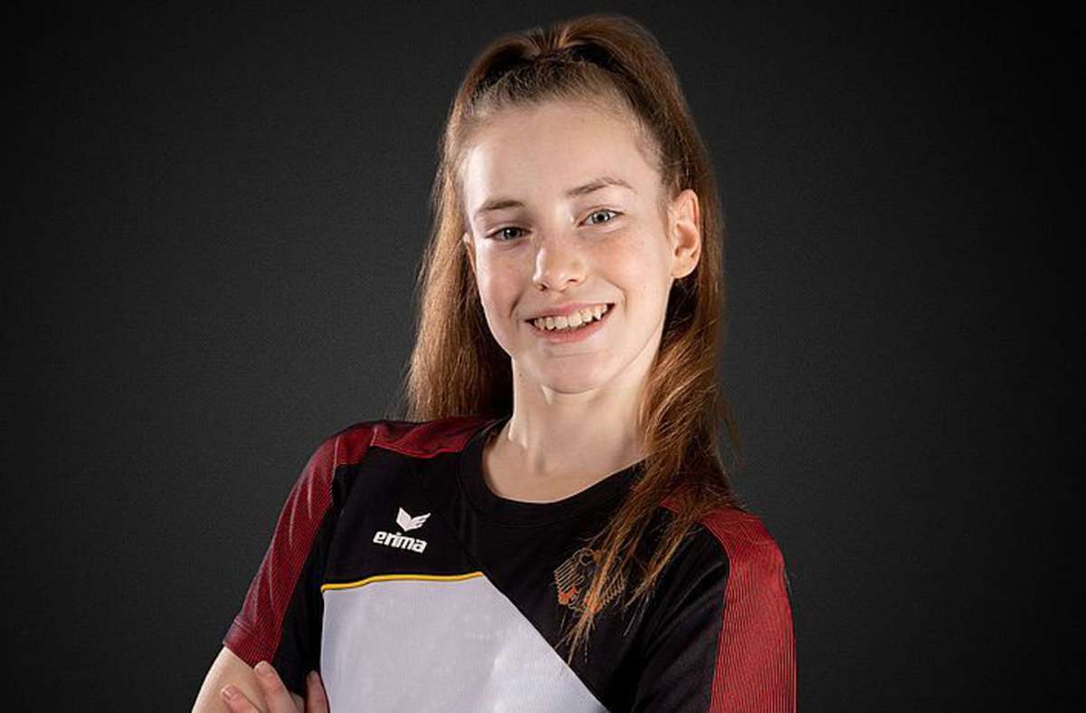 Darja Varfolomeev, die neue vierfache deutsche Meisterin, vom TSV Schmiden Foto: Deutscher Turner-Bund