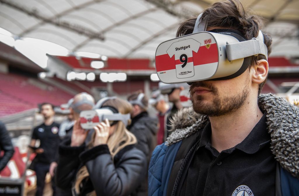 Beim VfB können künftig Führungen mit VR-Brillen erleben.