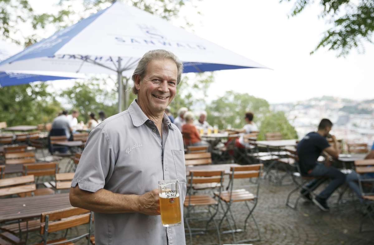 Seit 17 Jahren Mitbetreiber des Höhen-Biergartens bei „Tschechen & Söhne“, Volker Wunder.