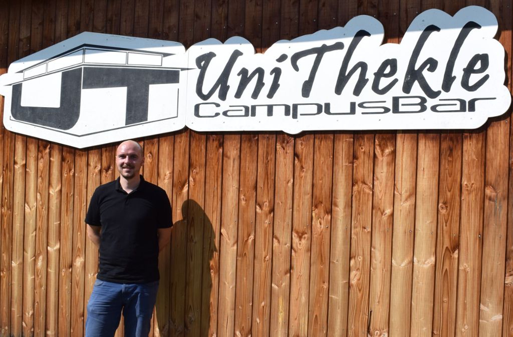 Das Unithekle hat sich zum Treffpunkt auf dem Campus etabliert, sagt Stups-Geschäftsführer Dieter Ruß. Foto: Patrick Steinle
