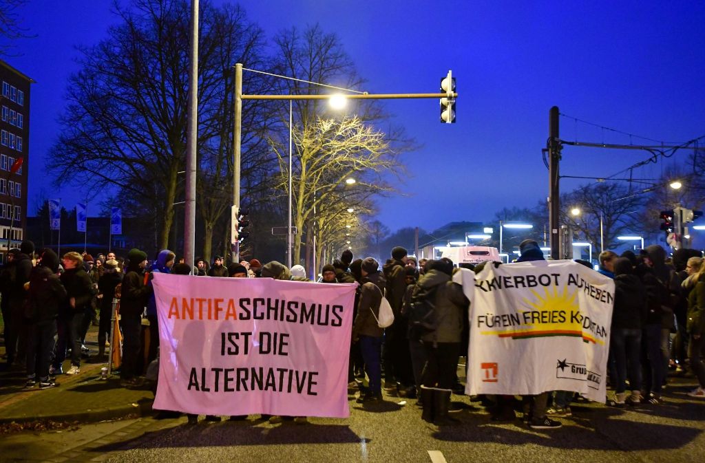 Eindrücke von der Anti-AfD-Demo in Hannover.