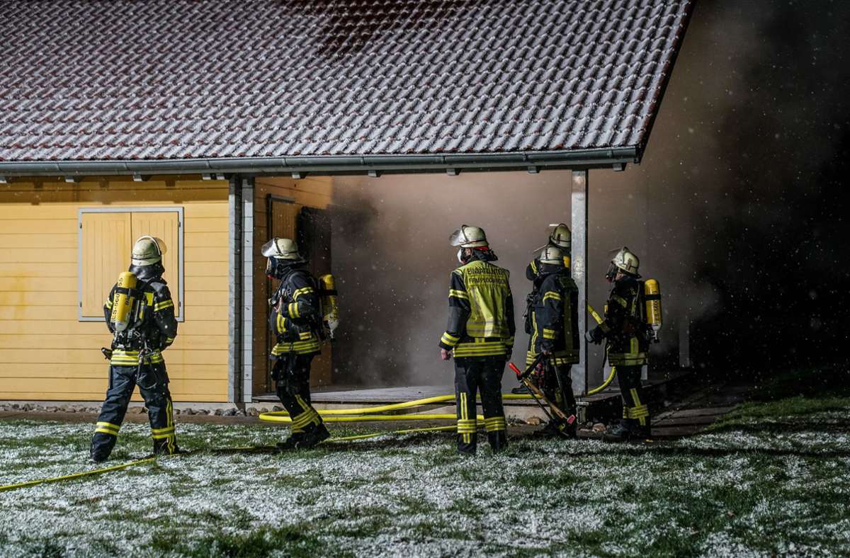 Weitere Impressionen vom Brand am CVJM-Gebäude in Plochingen.