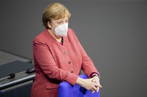Angela Merkel hat sich in der Generaldebatte zum Bundeshaushalt 2021  zu Corona-Impfungen  geäußert. Foto: dpa/Christoph Soeder