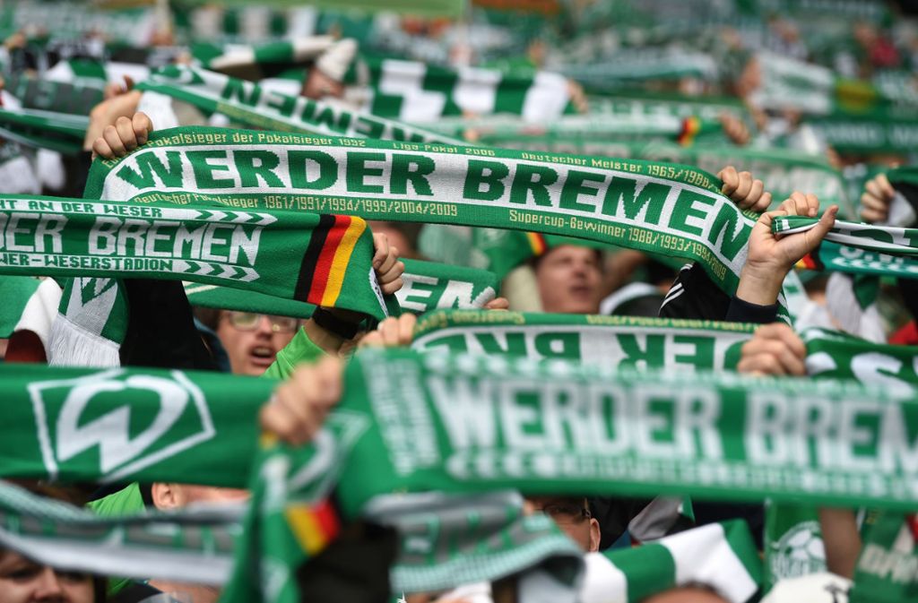 Platz 7 – Werder Bremen: Werder hat eine 36 500 starke Anhängerschaft im Rücken. Die Bremer konnten im Vergleich zur letzten Saison um ein Prozentpünktchen zulegen.