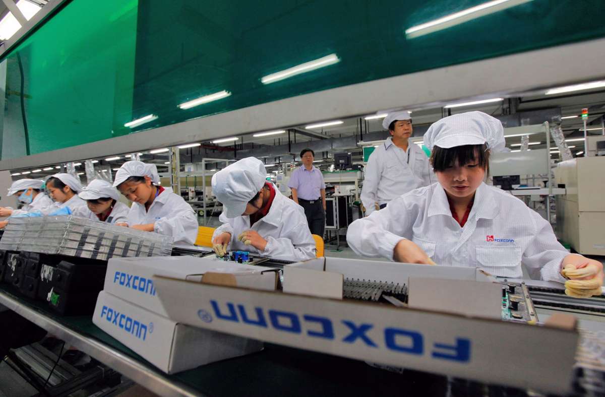 Beim Apple-Zulieferer Foxconn in China soll es zu Ausschreitungen gekommen sein. (Archivbild) Foto: dpa/Ym Yik