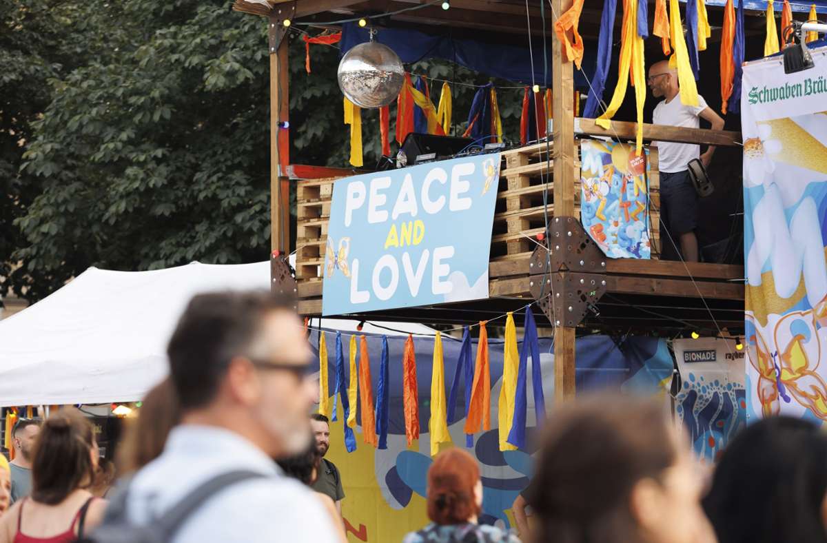 Liebe und Frieden – die Stimmung war friedlich.