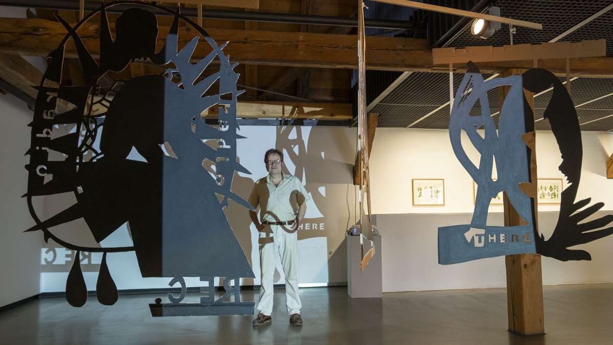 Galerieverein Leonberg: Der Schatten hat es dem Künstler angetan