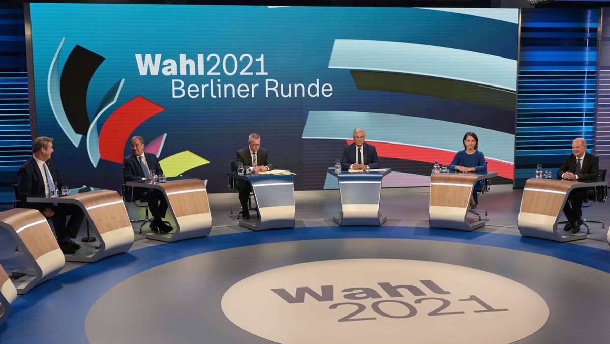  Man sei doch nicht auf dem „Basar“, meinte Annalena Baerbock bei der „Berliner Runde“ von ARD und ZDF. Trotzdem begannen die Spitzenpolitiker mit einem interessanten Koalitionsgefeilsche. 