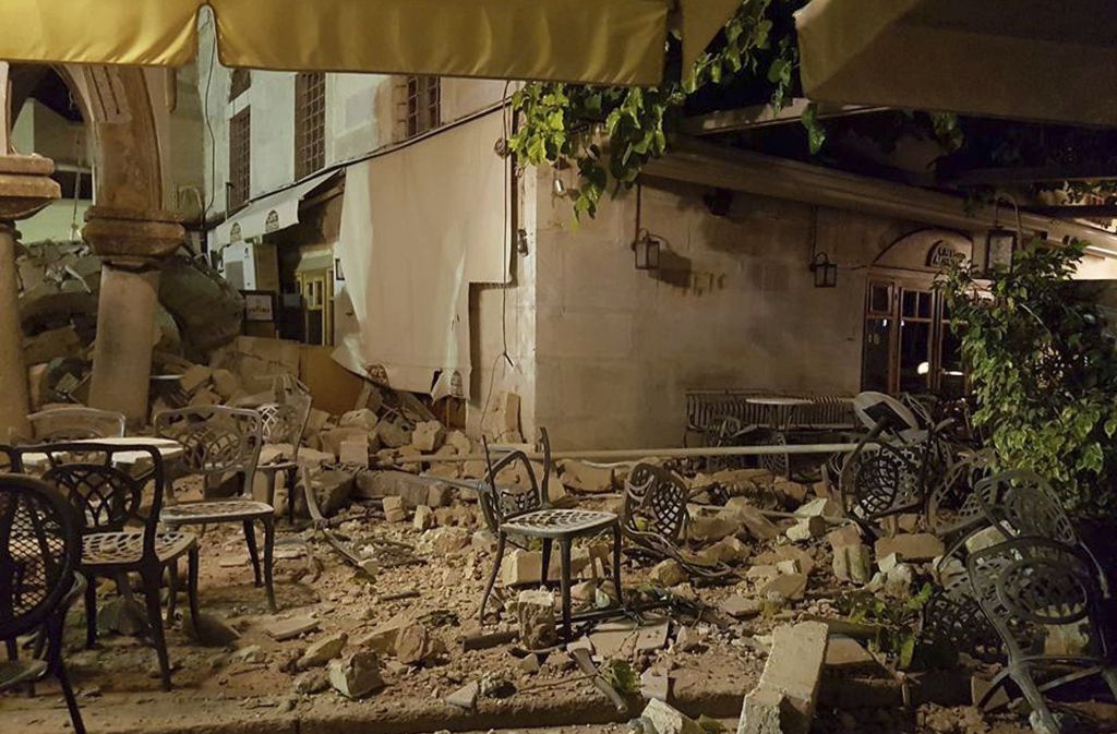 Die griechische Erdbebenbehörde gab die Stärke des Bebens mit 6,5 an.