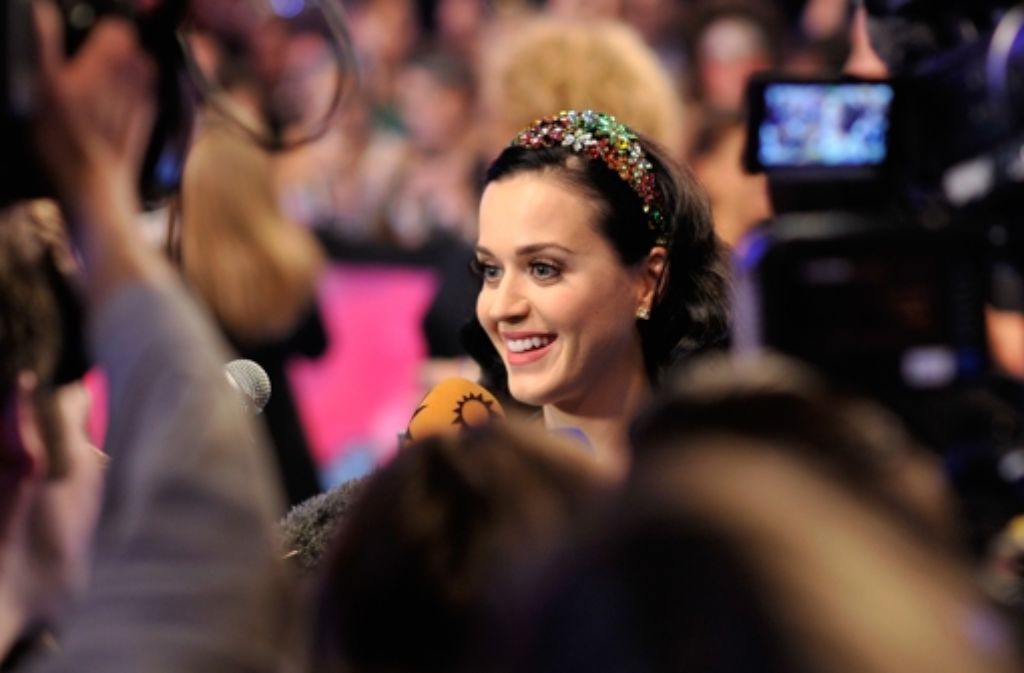 Justin Bieber hatte keine Zeit, dafür kam Katy Perry, um sich in Amsterdam den MTV-Award persönlich abzuholen.