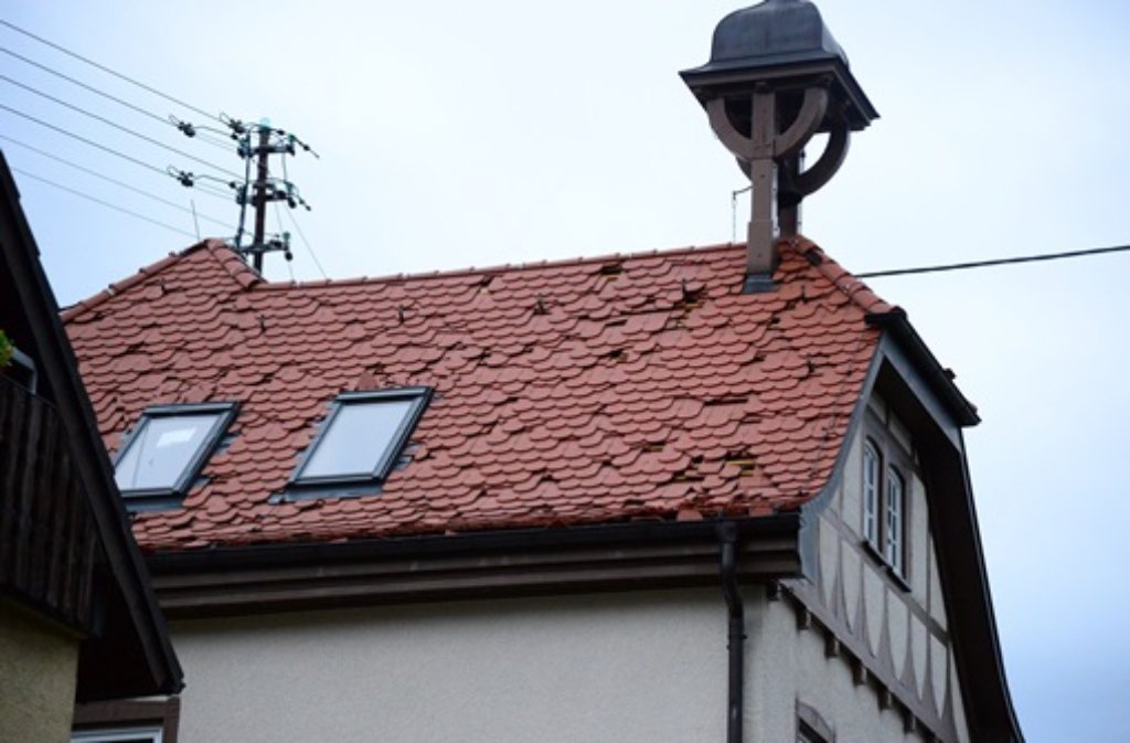 Im Kreis Esslingen hat es zahlreiche Unwetterschäden durch Hagel gegeben.