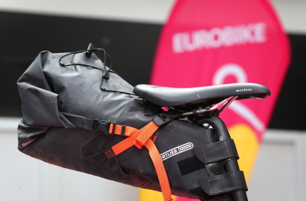 Die Eurobike stellt Trends vor. Einer ist das neuartige Packsystem für Mountainbikes.
