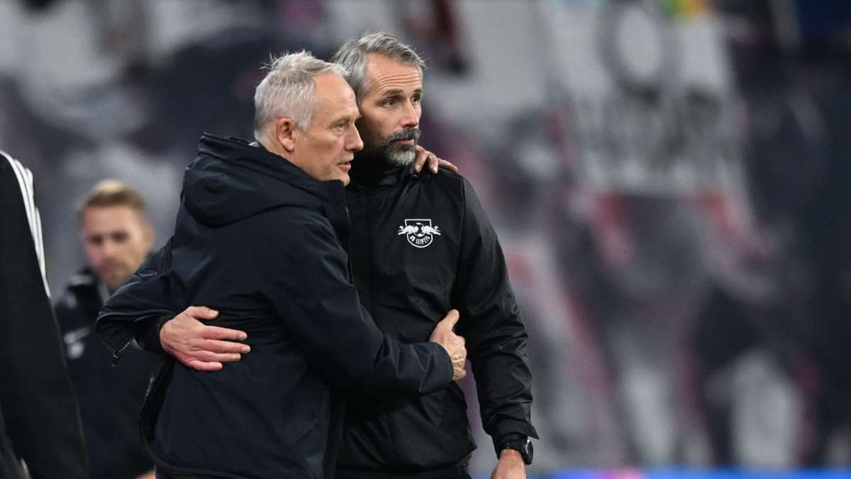 SC Freiburg gegen RB Leipzig: Wein als Abschiedsgeschenk: Rose verabschiedet sich von Streich