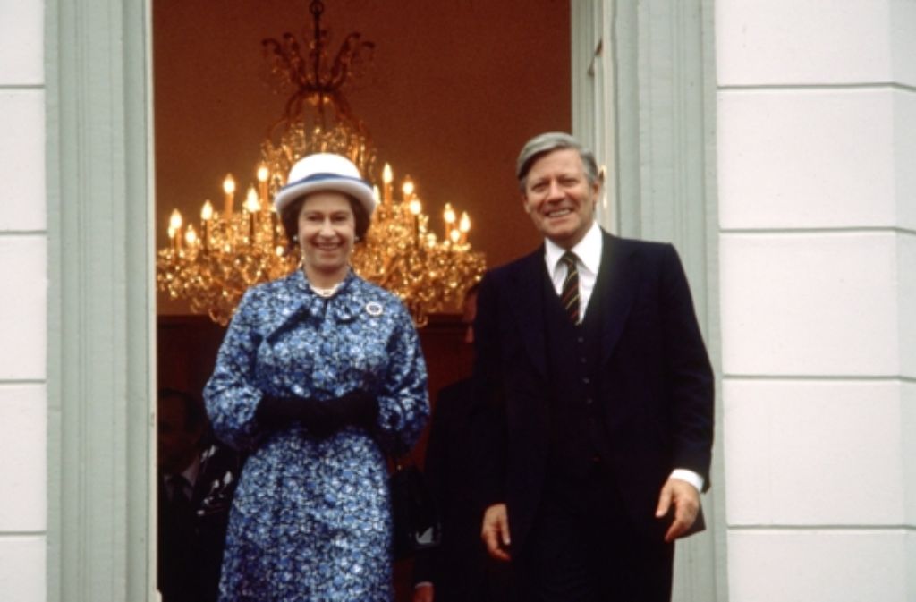 1978 empfing er die britische Queen im Palais Schaumburg in Bonn.