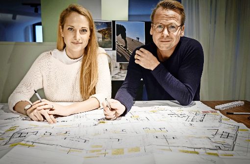 Katharina Axtmann und Frank Dittel entwerfen die Zukunft des Handels. Foto: Lichtgut