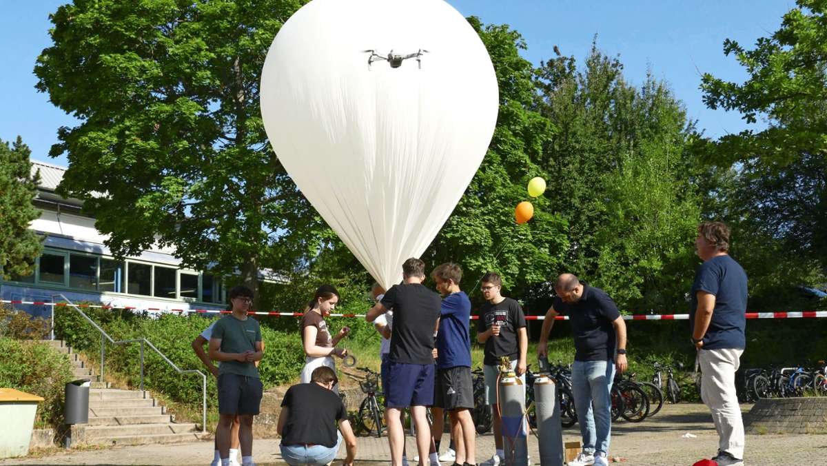 Gymnasium in Leinfelden: Schüler starten Stratosphären-Ballon