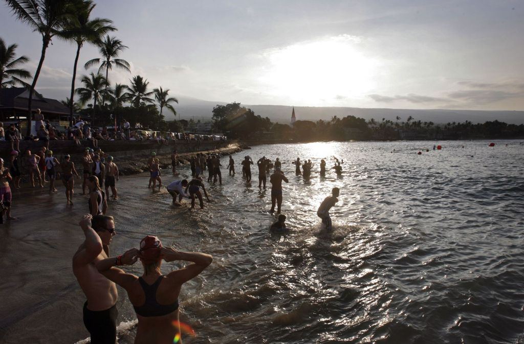Tage vorher beginnen die Sportler mit der Vorbereitung auf Hawaii.