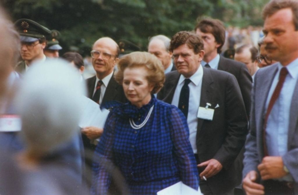 ... die britische Premierministerin Margaret Thatcher.