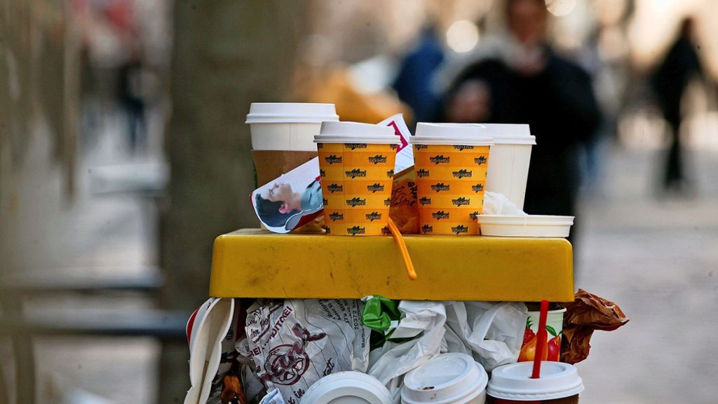 Abgabe auf Kaffeebecher und Plastikgeschirr: Tübingen plant Steuer auf Verpackungen